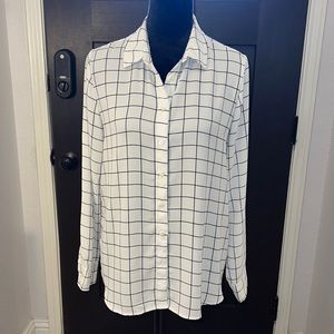 Long sleeve J Crew sheer shirt